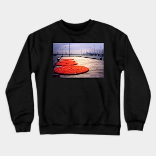 Rope Circles on jetty, Williamstown Crewneck Sweatshirt